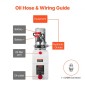 VEVOR 7 L Hydraulic Power Unit, Single Acting Dump Trailer Pump, 22 MPa Max Relief Pressure & 3,4 L/min Rate, DC 12V Hydraulic Pump with Metal Reservoir for Dump Trailer Car Lifting