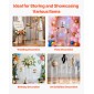 Βάση λουλουδιών VEVOR Wedding, 3 ΤΕΜ 60/75/90cm Στρογγυλή πλίνθο κυλίνδρου, Διαφανές βάθρο με διαφανές ακρυλικό καπάκι, κυλινδρικό βάθρο για γάμο, πάρτι, γενέθλια, διακόσμηση τέχνης