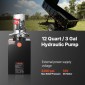 VEVOR 12 L Hydraulic Power Unit, Double Acting Dump Trailer Pump, 22 MPa Max Relief Pressure & 3,4 L/min Rate, DC 12V Hydraulic Pump with Metal Reservoir for Dump Trailer Car Lifting