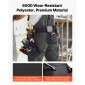 VEVOR Tool Belt, 18 Pockets Professional Tool Pouch for Men, Heavy Duty Adjustable Utility Belt Αποσπώμενη τσάντα εργασίας για Ηλεκτρολόγο, Ξυλουργό, Κατασκευές, Οργάνωση ποδιάς εργασίας, Ρυθμίζει 80-131 cm