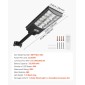 VEVOR 12000W Solar Street Light Outdoor, 900000LM, Επαγγελματικός Χώρος Στάθμευσης Light Dusk to Dawn, LED Flood Security Lamp με αισθητήρα κίνησης, IP65 αδιάβροχος ευρυγώνιος εξωτερικός φωτισμός, για Driveway Yard