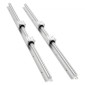 Σετ γραμμικής ράγας VEVOR, SBR25, 2 τεμ. 1200 mm (47,24 ίντσες) Ράγες οδηγών γραμμικής κίνησης και μπλοκ ρουλεμάν 4 τμχ, Πλήρως υποστηριζόμενος άξονας, για κοπή, λείανση, φρέζα, μηχανήματα διάτρησης και άλλα