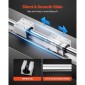 Σετ γραμμικής ράγας VEVOR, SBR25, 2 τεμ. 1200 mm (47,24 ίντσες) Ράγες οδηγών γραμμικής κίνησης και μπλοκ ρουλεμάν 4 τμχ, Πλήρως υποστηριζόμενος άξονας, για κοπή, λείανση, φρέζα, μηχανήματα διάτρησης και άλλα