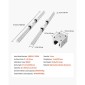 Σετ γραμμικής ράγας VEVOR, SBR25, 2 τεμ. 1200 mm (47,24 ίντσες) Ράγες οδηγών γραμμικής κίνησης και μπλοκ ρουλεμάν 4 τμχ, Πλήρως υποστηριζόμενος άξονας, για κοπή, λείανση, φρέζα, μηχανήματα διάτρησης και άλλα