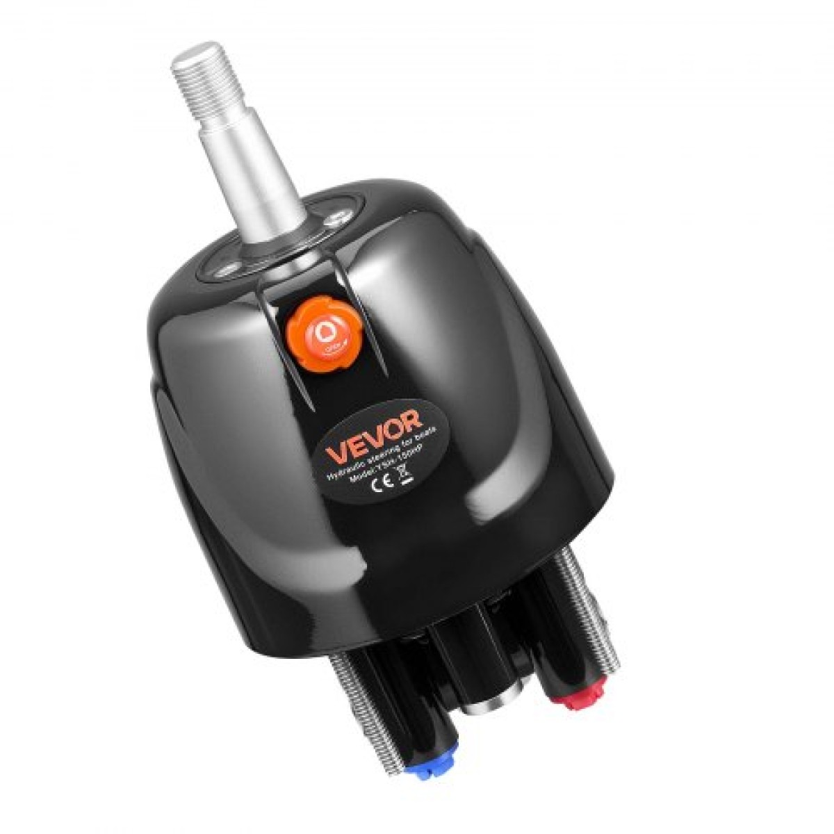 VEVOR Hydraulic Steering Kit, 110kW (150 HP), Marine Boat Hydraulic Steering System, με αντλία τιμόνι 6,9 MPa/1000 psi, κύλινδρο κλειδώματος δύο κατευθύνσεων και εύκαμπτους σωλήνες 7,32 m υψηλής αντοχής, για χρήση σε έναν κινητήρα