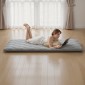 VEVOR Ιαπωνικό πατάκι τατάμι, διπλό πτυσσόμενο στρώμα ιαπωνικού τατάμι, στρώμα Futon με τσάντα αποθήκευσης & συνδετήρας, πατάκι 9 στρώσεων για ύπνο, κοιτώνα, διαλογισμός, γιόγκα, 2032 x 991 x 89 mm, γκρι