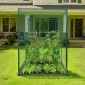 VEVOR Crop Cage, 3,56 x 1,2 x 1,94 m Σκηνή φυτοπροστασίας με πόρτα με φερμουάρ, ψηλό κλουβί καλλιέργειας ανθεκτικό στον άνεμο, εύκολο στην εγκατάσταση, υπαίθριο υπερυψωμένο κάλυμμα κρεβατιού, δίχτυ ντομάτας για γκαζόν βεράντας κήπου