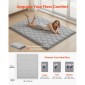 VEVOR Japanese Tatami Mat, Queen Size Πτυσσόμενο Γιαπωνέζικο Στρώμα Τατάμι, Στρώμα Futon με Αποθηκευτική Τσάντα & Στερέωμα, Χαλάκι δαπέδου 9 στρώσεων για ύπνο, κοιτώνα, διαλογισμός, γιόγκα, 2032 x 1524 x 89 mm, γκρι