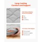 VEVOR Japanese Tatami Mat, Queen Size Πτυσσόμενο Γιαπωνέζικο Στρώμα Τατάμι, Στρώμα Futon με Αποθηκευτική Τσάντα & Στερέωμα, Χαλάκι δαπέδου 9 στρώσεων για ύπνο, κοιτώνα, διαλογισμός, γιόγκα, 2032 x 1524 x 89 mm, γκρι