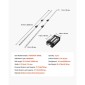 VEVOR Linear Rail Guide Kit, HGR20, 2Pcs 2000 mm (78,74 ίντσες) Γραμμικές ράγες κίνησης και 4 τεμ.