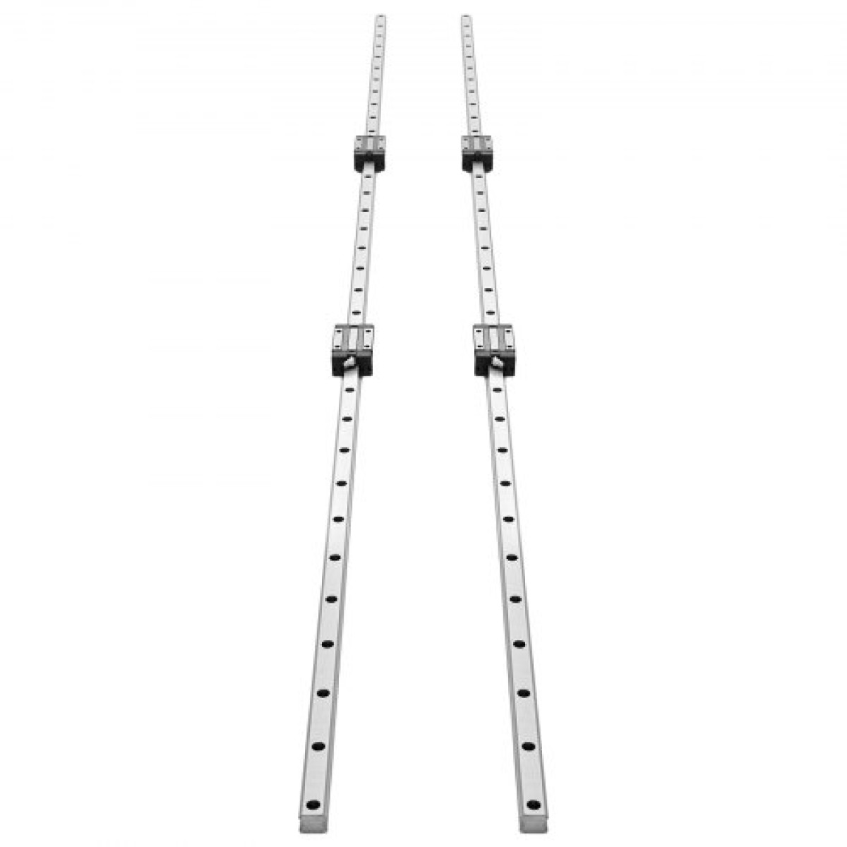 VEVOR Linear Rail Guide Kit, HGR20, 2Pcs 2000 mm (78,74 ίντσες) Γραμμικές ράγες κίνησης και 4 τεμ.