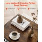 VEVOR End Table, Πλαϊνό Τραπέζι 2 επιπέδων με ανοιχτά ράφια αποθήκευσης, Κομοδίνο μοντέρνο κομοδίνο με μεταλλικό σκελετό X-Design, Ξύλινος καναπές σαλονάκι, υπνοδωμάτιο, γραφείο, κοιτώνας, καφέ