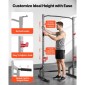 VEVOR Power Cage Squat Rack, Πολυλειτουργικό Power Rack Γυμναστήριο για το σπίτι, Εξοπλισμός προπόνησης δύναμης με 4 μανταλάκια, ρυθμιζόμενοι γάντζοι J και ράβδοι ασφαλείας για πάγκο τύπου Barbell Squat Pull-Up