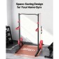VEVOR Power Cage Squat Rack, Πολυλειτουργικό Power Rack Γυμναστήριο για το σπίτι, Εξοπλισμός προπόνησης δύναμης με 4 μανταλάκια, ρυθμιζόμενοι γάντζοι J και ράβδοι ασφαλείας για πάγκο τύπου Barbell Squat Pull-Up