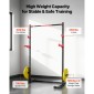 VEVOR Power Cage Rack, Πολυλειτουργικό Squat Rack για γυμναστήριο στο σπίτι, ρυθμιζόμενος σε πλάτος εξοπλισμός προπόνησης δύναμης με 6 μανταλάκια, εξαρτήματα ναρκών ξηράς και ράβδοι ασφαλείας για Squats σε πάγκο.