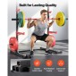 VEVOR Power Cage Rack, Πολυλειτουργικό Squat Rack για γυμναστήριο στο σπίτι, ρυθμιζόμενος σε πλάτος εξοπλισμός προπόνησης δύναμης με 6 μανταλάκια, εξαρτήματα ναρκών ξηράς και ράβδοι ασφαλείας για Squats σε πάγκο.