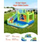 Φουσκωτό σπίτι αναπήδησης VEVOR, 11,3 x 12,3 x 7,0 ft Φουσκωτό Bounce House Νεροτσουλήθρα, Bouncer Castle με αναπηδήσεις στο κάστρο, στεφάνι μπάσκετ, Splash Pool & Water Ring Toss, για 3 έως 4 παιδιά ηλικίας 3 έως 8 ετών