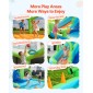 Φουσκωτό σπίτι αναπήδησης VEVOR, 11,3 x 12,3 x 7,0 ft Φουσκωτό Bounce House Νεροτσουλήθρα, Bouncer Castle με αναπηδήσεις στο κάστρο, στεφάνι μπάσκετ, Splash Pool & Water Ring Toss, για 3 έως 4 παιδιά ηλικίας 3 έως 8 ετών