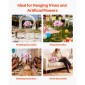 VEVOR Wedding Flower Stand, 10PCS 23,62 ιντσών Στάντ λουλουδιών, Floral Stand με ακρυλικό Laminate, Εξαγωνική κυβική φλοράλ επίστρωση για γάμο, πάρτι, γενέθλια, σπίτι, γαλλικά χρυσά stand