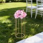 VEVOR Wedding Flower Stand, 10PCS 23,62 ιντσών Στάντ λουλουδιών, Floral Stand με ακρυλικό Laminate, Εξαγωνική κυβική φλοράλ επίστρωση για γάμο, πάρτι, γενέθλια, σπίτι, γαλλικά χρυσά stand