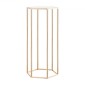 VEVOR Wedding Flower Stand, 10PCS 23,62 ιντσών Στάντ λουλουδιών, Floral Stand με ακρυλικό Laminate, Εξαγωνική κυβική φλοράλ επίστρωση για γάμο, πάρτι, γενέθλια, σπίτι, γαλλικά χρυσά stand