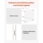 VEVOR Wedding Flower Stand, 10PCS 50cm Column Flower Stand, Floral Stand με Ακρυλικό Laminate, Κυλινδρικό Κυβικό Floral Βάση για Γάμο, Πάρτυ, Γενέθλια, Σπίτι, Βάσεις Κεντρικής