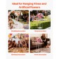 VEVOR Wedding Flower Stand, 10PCS 50cm Column Flower Stand, Floral Stand με Ακρυλικό Laminate, Κυλινδρικό Κυβικό Floral Βάση για Γάμο, Πάρτυ, Γενέθλια, Σπίτι, Βάσεις Κεντρικής