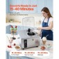 Εμπορική σκληρή παγωτομηχανή VEVOR, 500W 5L ανά ώρα, παγωτομηχανή Gelato Hard Serve με κύλινδρο 2,8L 304 από ανοξείδωτο χάλυβα, Πάνελ LED Auto Clean Υψηλή παραγωγικότητα για εστιατόρια με σνακ μπαρ