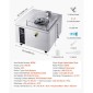 Εμπορική σκληρή παγωτομηχανή VEVOR, 500W 5L ανά ώρα, παγωτομηχανή Gelato Hard Serve με κύλινδρο 2,8L 304 από ανοξείδωτο χάλυβα, Πάνελ LED Auto Clean Υψηλή παραγωγικότητα για εστιατόρια με σνακ μπαρ