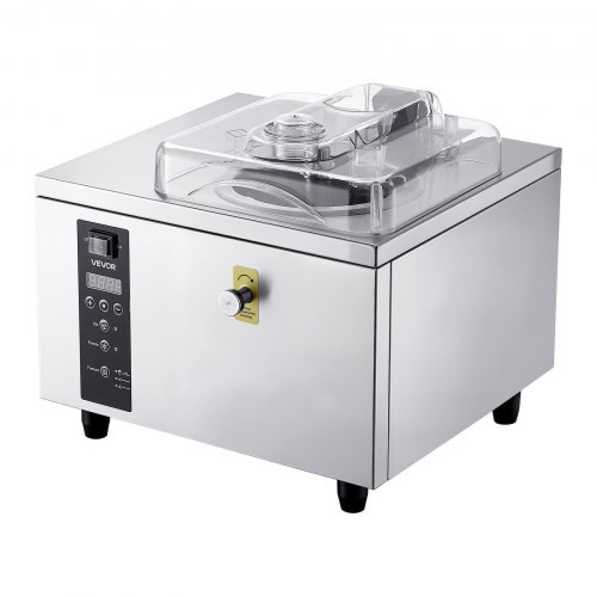 Εμπορική σκληρή παγωτομηχανή VEVOR, 500W 5L ανά ώρα, παγωτομηχανή Gelato Hard Serve με κύλινδρο 2,8L 304 από ανοξείδωτο χάλυβα, Πάνελ LED Auto Clean Υψηλή παραγωγικότητα για εστιατόρια με σνακ μπαρ