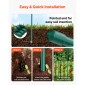 VEVOR Garden Stakes, 50 Pack, 1800 mm, Μεταλλικοί πάσσαλοι ντομάτας με πλαστική επικάλυψη, Garden Sticks για υποστήριξη φυτών, με μυτερό άκρο και αντιολισθητικά εξογκώματα για καλλιέργεια αναρριχώμενων φυτών, λαχανικά εξωτερικού χώρου