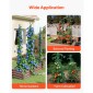 VEVOR Garden Stakes, 50 Pack, 1800 mm, Μεταλλικοί πάσσαλοι ντομάτας με πλαστική επικάλυψη, Garden Sticks για υποστήριξη φυτών, με μυτερό άκρο και αντιολισθητικά εξογκώματα για καλλιέργεια αναρριχώμενων φυτών, λαχανικά εξωτερικού χώρου