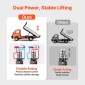 VEVOR 20 L Hydraulic Power Unit, Double Acting Dump Trailer Pump, 22 MPa Max Relief Pressure & 3,4 L/min Rate, DC 12V Hydraulic Pump with Metal Reservoir for Dump Trailer Car Lifting
