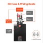 VEVOR 20 L Hydraulic Power Unit, Double Acting Dump Trailer Pump, 22 MPa Max Relief Pressure & 3,4 L/min Rate, DC 12V Hydraulic Pump with Metal Reservoir for Dump Trailer Car Lifting