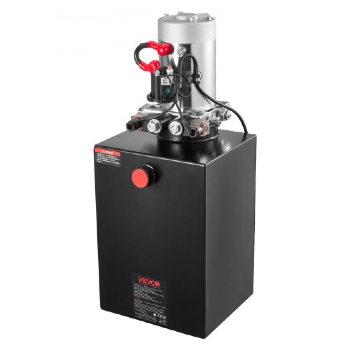 VEVOR 20 L Hydraulic Power Unit, Double Acting Dump Trailer Pump, 22 MPa Max Relief Pressure & 3,4 L/min Rate, DC 12V Hydraulic Pump with Metal Reservoir for Dump Trailer Car Lifting