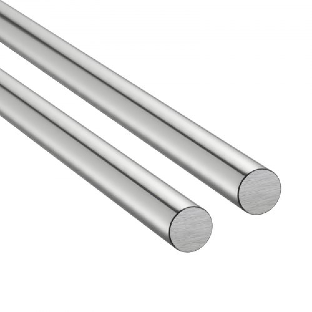 Ράβδος γραμμικής κίνησης VEVOR 2PCS, 25 mm x 1000 mm (0,98 x 39,4 ίντσες), άξονας γραμμικής ράβδου από ανθρακούχο χάλυβα SFC25, Anti Rust and High Precision, Άξονας υψηλής σκληρότητας, για κοπή λείανσης μηχανής διάτρησης