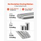 Ράβδος γραμμικής κίνησης VEVOR 2PCS, 25 mm x 1000 mm (0,98 x 39,4 ίντσες), άξονας γραμμικής ράβδου από ανθρακούχο χάλυβα SFC25, Anti Rust and High Precision, Άξονας υψηλής σκληρότητας, για κοπή λείανσης μηχανής διάτρησης