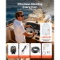 VEVOR Hydraulic Steering Kit, 110kW (150 HP), Marine Boat Hydraulic Steering System, με αντλία πηδαλίου 6,9 MPa/1000 psi, κύλινδρο κλειδώματος δύο κατευθύνσεων και σωλήνες υψηλής αντοχής 7,92 m, για χρήση σε έναν κινητήρα