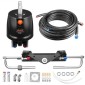 VEVOR Hydraulic Steering Kit, 110kW (150 HP), Marine Boat Hydraulic Steering System, με αντλία πηδαλίου 6,9 MPa/1000 psi, κύλινδρο κλειδώματος δύο κατευθύνσεων και σωλήνες υψηλής αντοχής 7,92 m, για χρήση σε έναν κινητήρα