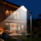 VEVOR 8000W Solar Street Light Outdoor, 450000LM, Επαγγελματικός Χώρος Στάθμευσης Light Dusk to Dawn, LED Flood Security Lamp with Motion Sensor, IP65 Waterproof Outdoor Light, for Driveway Yard, 1 Pack