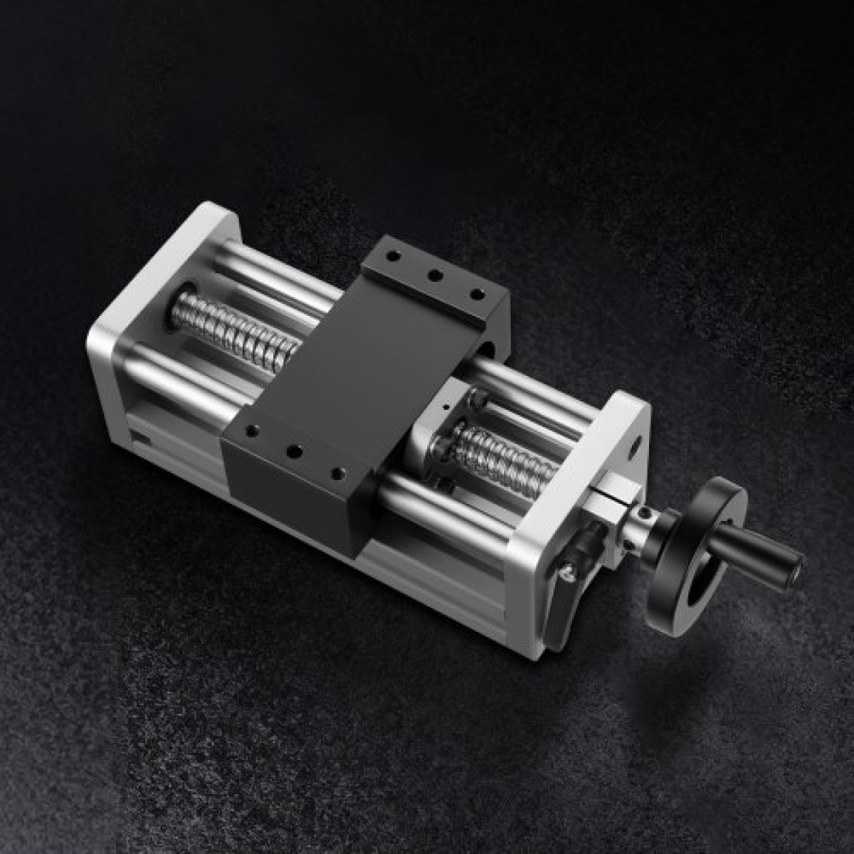 VEVOR Linear Stage Actuator, 100 mm Αποτελεσματική διαδρομή, Βιδωτή ράγα CNC Γραμμική Οδηγός Κίνησης, Διπλός Οπτικός Άξονας, C7 Υψηλής Ακρίβειας, Μπλοκ ρουλεμάν ολίσθησης, Χειροκίνητος τροχός, για δρομολογητή CNC άξονας X Y Z