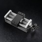 VEVOR Linear Stage Actuator, 100 mm Αποτελεσματική διαδρομή, Βιδωτή ράγα CNC Γραμμική Οδηγός Κίνησης, Διπλός Οπτικός Άξονας, C7 Υψηλής Ακρίβειας, Μπλοκ ρουλεμάν ολίσθησης, Χειροκίνητος τροχός, για δρομολογητή CNC άξονας X Y Z