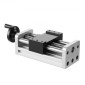 VEVOR Linear Stage Actuator, 100 mm Αποτελεσματική διαδρομή, Βιδωτή ράγα CNC Γραμμική Οδηγός Κίνησης, Διπλός Οπτικός Άξονας, C7 Υψηλής Ακρίβειας, Μπλοκ ρουλεμάν ολίσθησης, Χειροκίνητος τροχός, για δρομολογητή CNC άξονας X Y Z