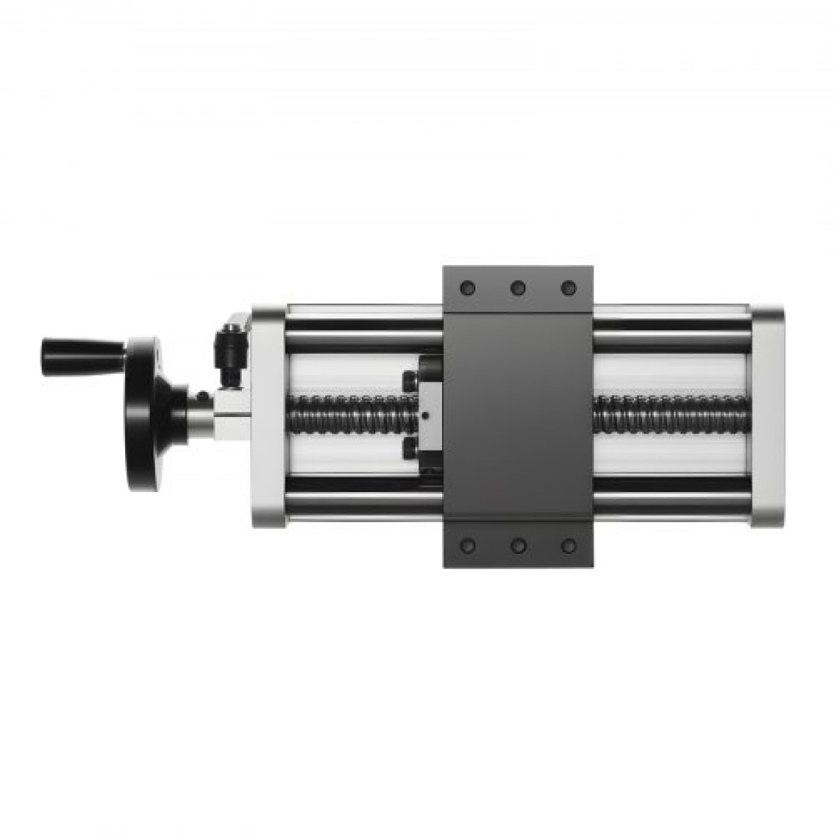 VEVOR Linear Stage Actuator, 100 mm Αποτελεσματική διαδρομή, Βιδωτή ράγα CNC Γραμμική Οδηγός Κίνησης, Διπλός Οπτικός Άξονας, C7 Υψηλής Ακρίβειας, Μπλοκ ρουλεμάν ολίσθησης, Χειροκίνητος τροχός, για δρομολογητή CNC άξονας X Y Z