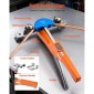 VEVOR Tubing Bender Kit, 6 mm έως 22 mm, Συμπαγής σωλήνας κάμψης με καστάνια, Εργαλείο κάμψης προς τα εμπρός/όπισθεν, με 7 έγχρωμες μήτρες από κράμα αλουμινίου, για επισκευή ψυκτικού κλιματιστικού HVAC χαλκού