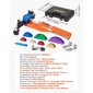 VEVOR Tubing Bender Kit, 6 mm έως 22 mm, Συμπαγής σωλήνας κάμψης με καστάνια, Εργαλείο κάμψης προς τα εμπρός/όπισθεν, με 7 έγχρωμες μήτρες από κράμα αλουμινίου, για επισκευή ψυκτικού κλιματιστικού HVAC χαλκού