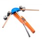 VEVOR Tubing Bender Kit, 6 mm έως 22 mm, Συμπαγής σωλήνας κάμψης με καστάνια, Εργαλείο κάμψης προς τα εμπρός/όπισθεν, με 7 έγχρωμες μήτρες από κράμα αλουμινίου, για επισκευή ψυκτικού κλιματιστικού HVAC χαλκού