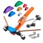 VEVOR Tubing Bender Kit, 6 mm έως 22 mm, Συμπαγής σωλήνας κάμψης με καστάνια, Εργαλείο κάμψης προς τα εμπρός/όπισθεν, με 7 έγχρωμες μήτρες από κράμα αλουμινίου, για επισκευή ψυκτικού κλιματιστικού HVAC χαλκού