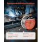 Σύρμα συγκόλλησης VEVOR Flux Core MIG, E308LFC-O 0,8mm 0,9kg, Σύρμα συγκόλλησης από ανοξείδωτο χάλυβα με αέριο με χαμηλό πιτσίλισμα για συγκόλληση τόξου σε όλες τις θέσεις, αυτοθωρακισμένο για εξωτερική χρήση