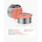 Σύρμα συγκόλλησης VEVOR Flux Core MIG, E308LFC-O 0,8mm 0,9kg, Σύρμα συγκόλλησης από ανοξείδωτο χάλυβα με αέριο με χαμηλό πιτσίλισμα για συγκόλληση τόξου σε όλες τις θέσεις, αυτοθωρακισμένο για εξωτερική χρήση